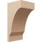 Ekena Millwork 11"W x 11"D x 22"H Wide Moab Rough Cedar Woodgrain TimberThane Corbel, Primed Tan CORUR11X11X22MOARCPR - alternate 1